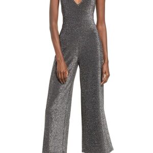 nordstrom leith metallic sparkly jumpsuit